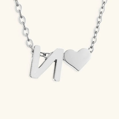 [AuraEcho]Ria Initial Letter Gold Necklace