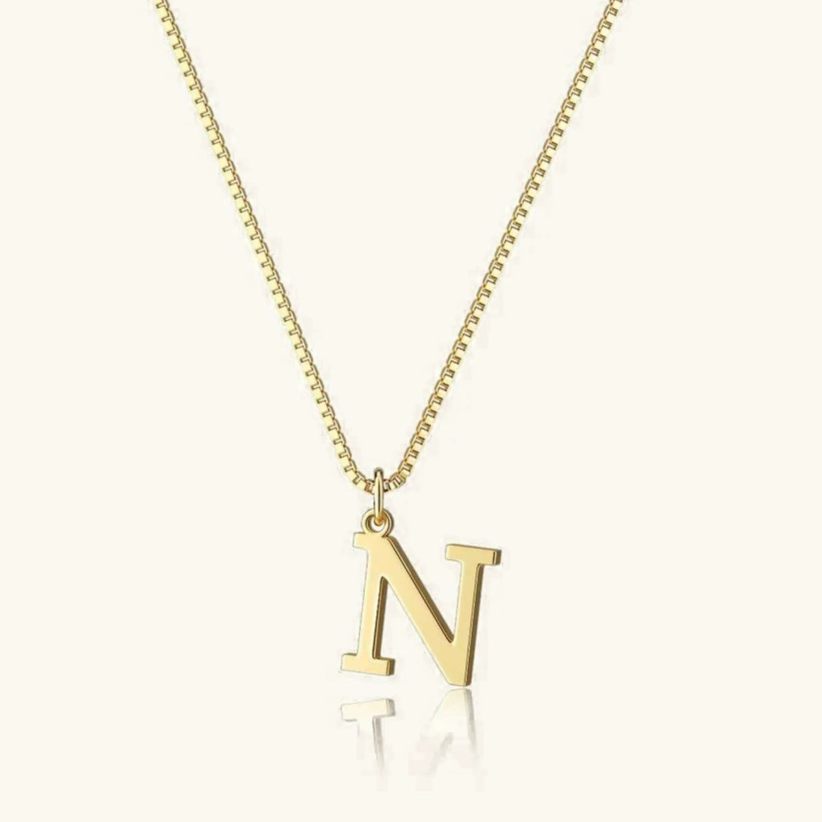 [AuraEcho]Therese Letter Initial Gold Necklace