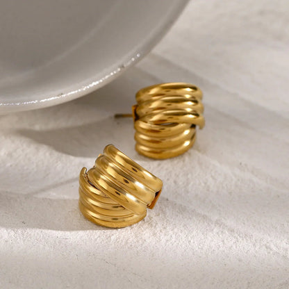 [AuraEcho]Avalon Gold Earrings