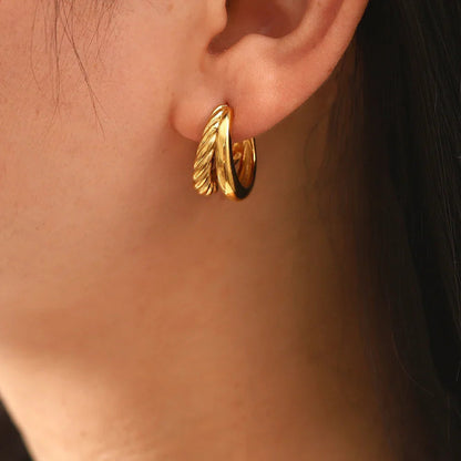 [AuraEcho]Cecilia Layered Earrings