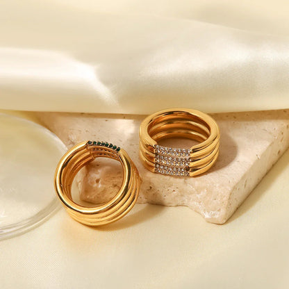 [AuraEcho]Serenity Diamond Gold Ring