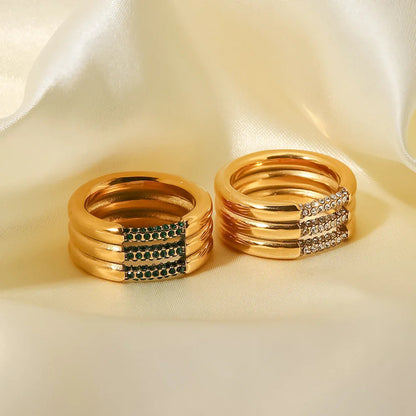 [AuraEcho]Serenity Diamond Gold Ring