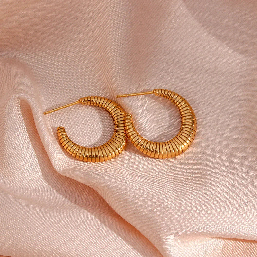 [AuraEcho]Bailey Hoop Earrings