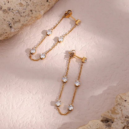 [AuraEcho]Iris Diamond Earrings