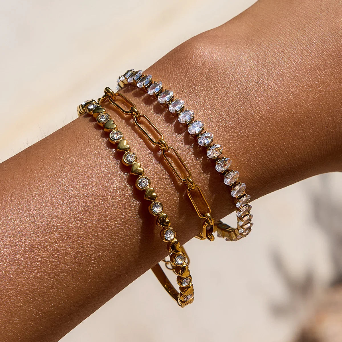 [AuraEcho]Avaria Oval Cut Tennis Bracelet