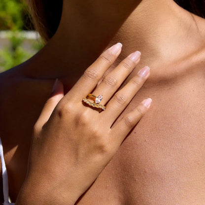 [AuraEcho]Calina Marquise Diamond Ring