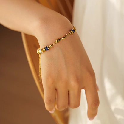 [AuraEcho]Quintessa Layered Chain Pearl Bracelet