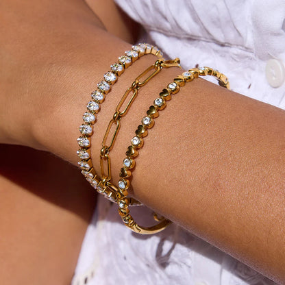 [AuraEcho]Avaria Oval Cut Tennis Bracelet