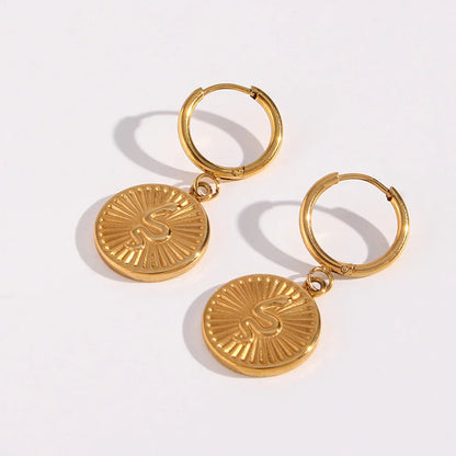 [AuraEcho]Eliana Serpent Coin Earrings