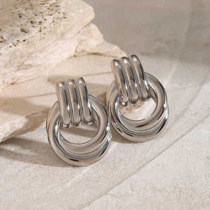 [AuraEcho]Luna Layered Hoop Earrings