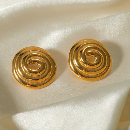[AuraEcho]Eliah Gold Earrings
