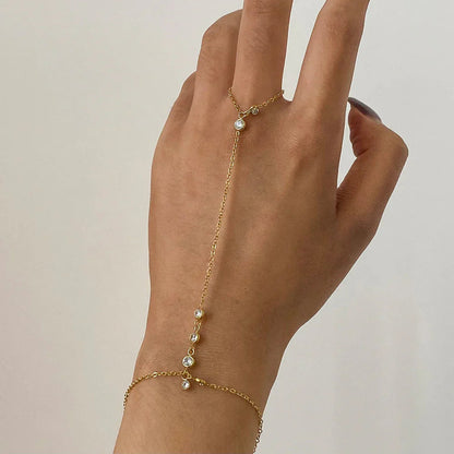 [AuraEcho]Elina Diamond Hand Chain