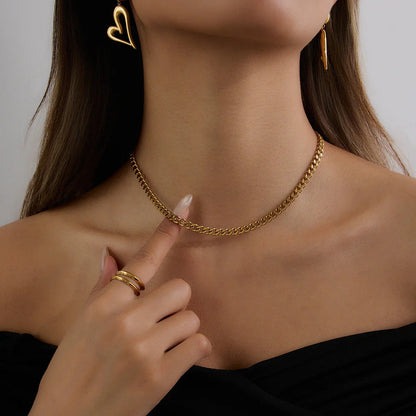 [AuraEcho]Ysolde Gold Chain Necklace