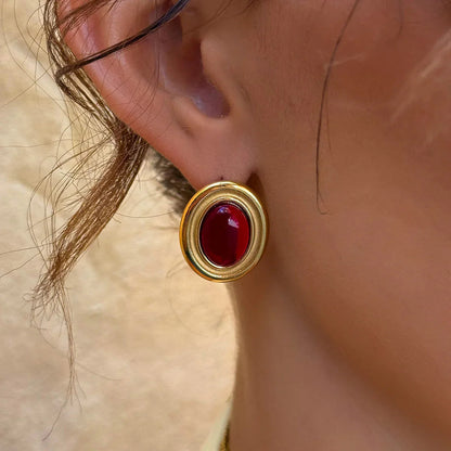[AuraEcho]Fresca Gemstone Earrings