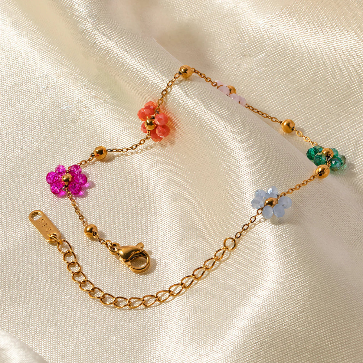 [AuraEcho]Azalea Floral Gold Bracelet