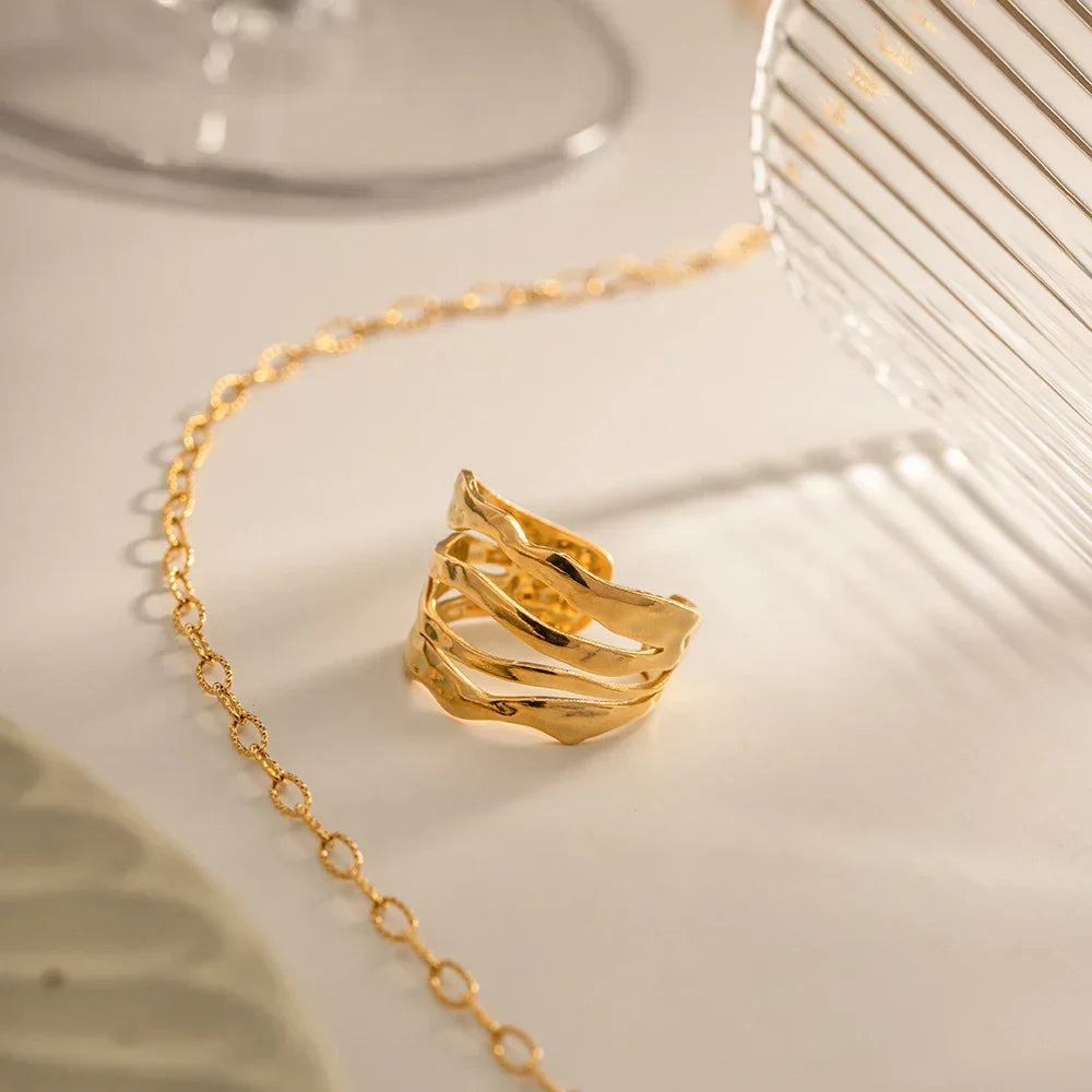 [AuraEcho]Cass Gold Ring