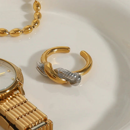 [AuraEcho]Trinity Twisted Nail Ring