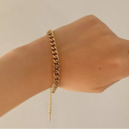 [AuraEcho]Jean Gold Chain Bracelet