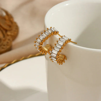 [AuraEcho]Agnes Diamond Earrings