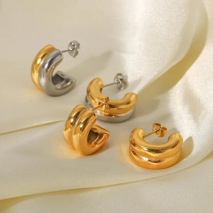 [AuraEcho]Henrietta Gold Earrings