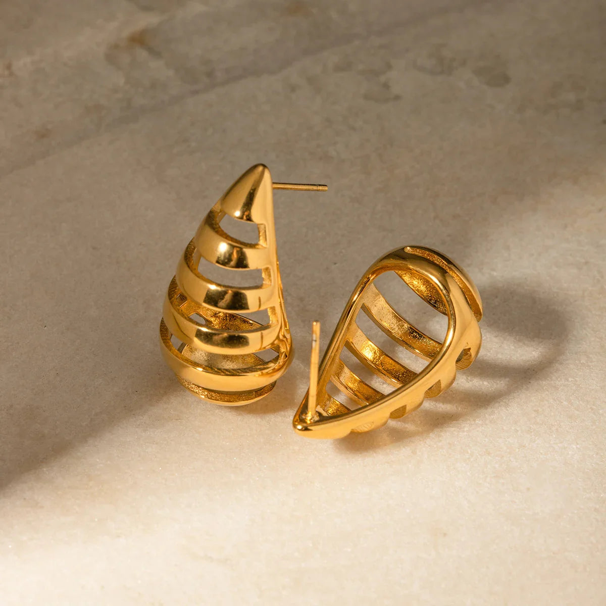[AuraEcho]Katrin Drop Gold Earrings