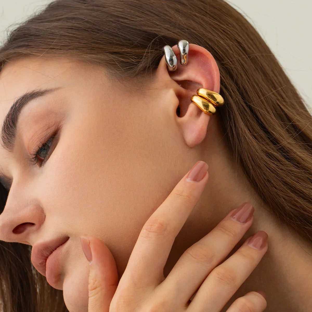 [AuraEcho]Fabienne Gold Ear Cuffs