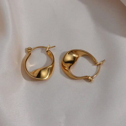 [AuraEcho]Esti Irregular Hoop Earrings