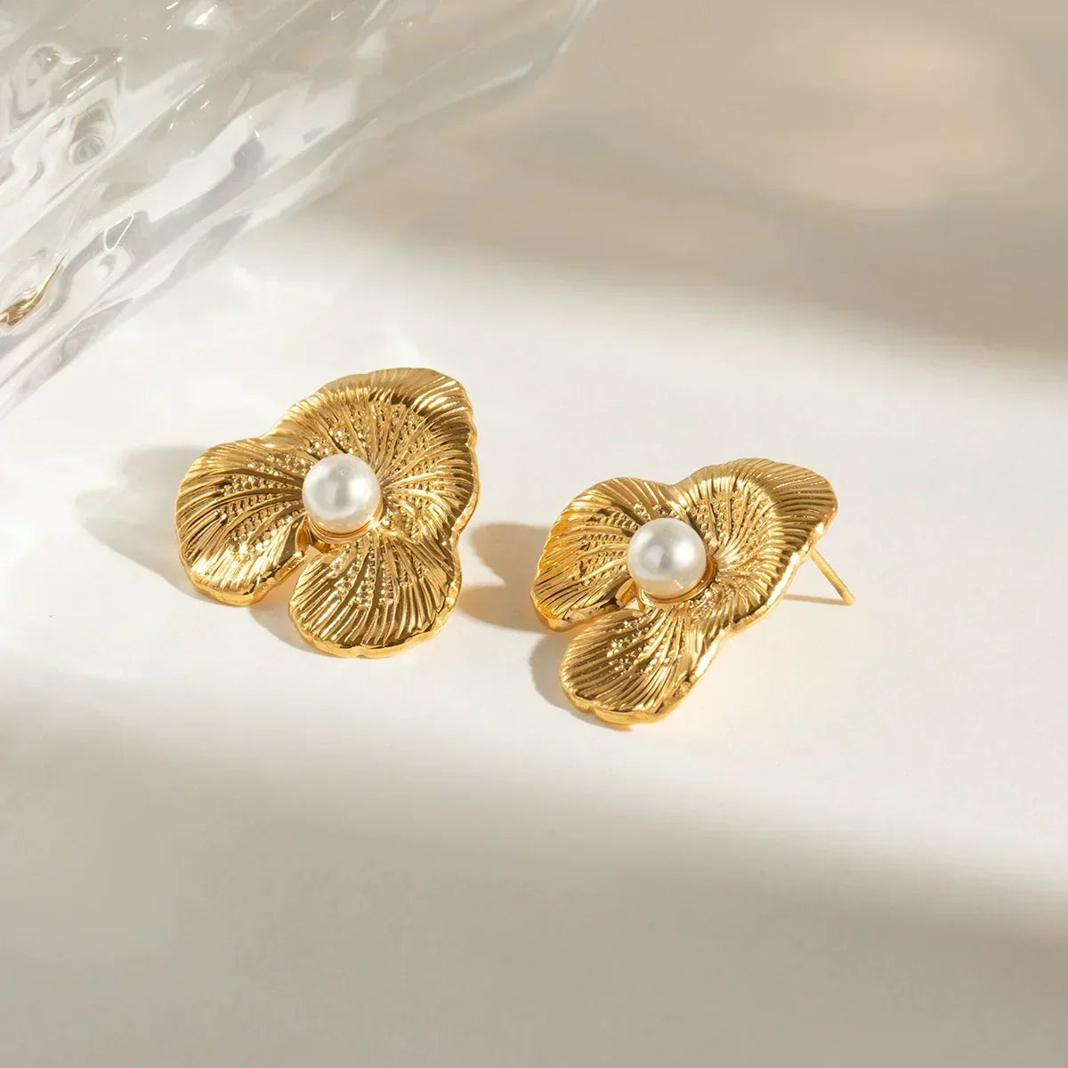 [AuraEcho]Klara Floral Pearl Earrings