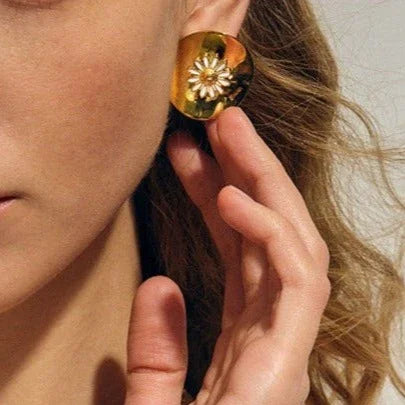 [AuraEcho]Georgiana Gold Earrings
