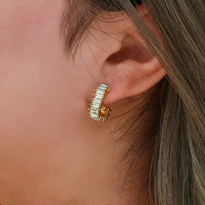[AuraEcho]Agnes Diamond Earrings