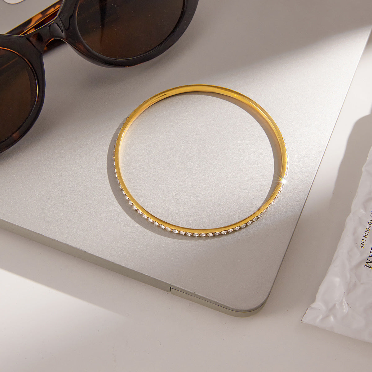 [AuraEcho]Kalista Diamond Gold Bangle
