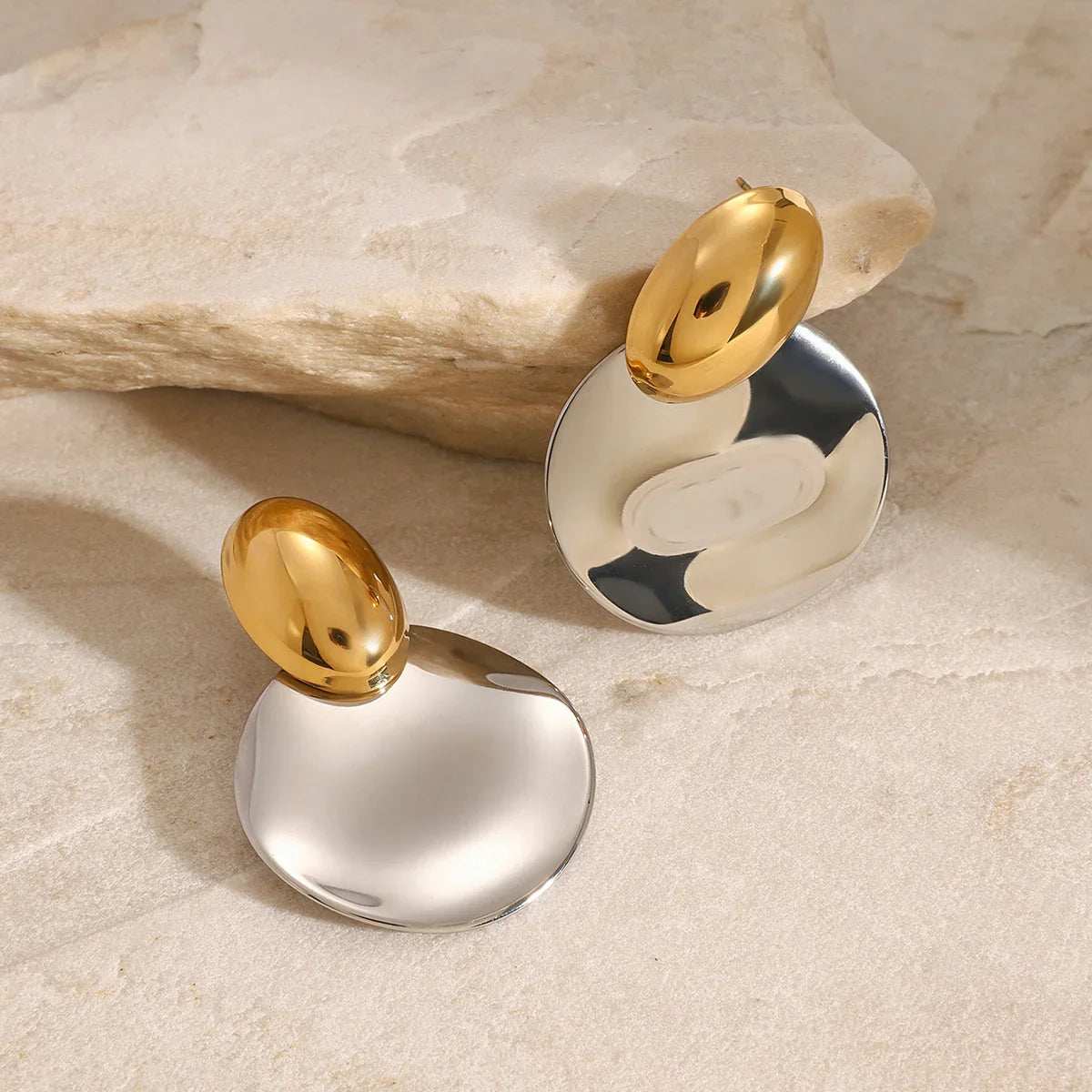 [AuraEcho]Destiny Chunky Gold Drop Earrings