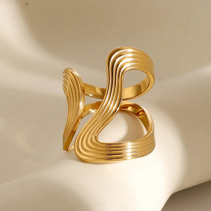 [AuraEcho]Vivi Twisted Band Gold Ring