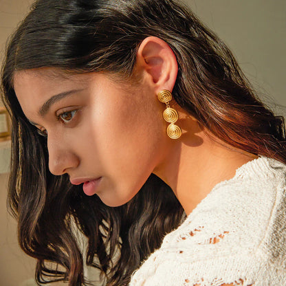 [AuraEcho]Marielle Gold Earrings