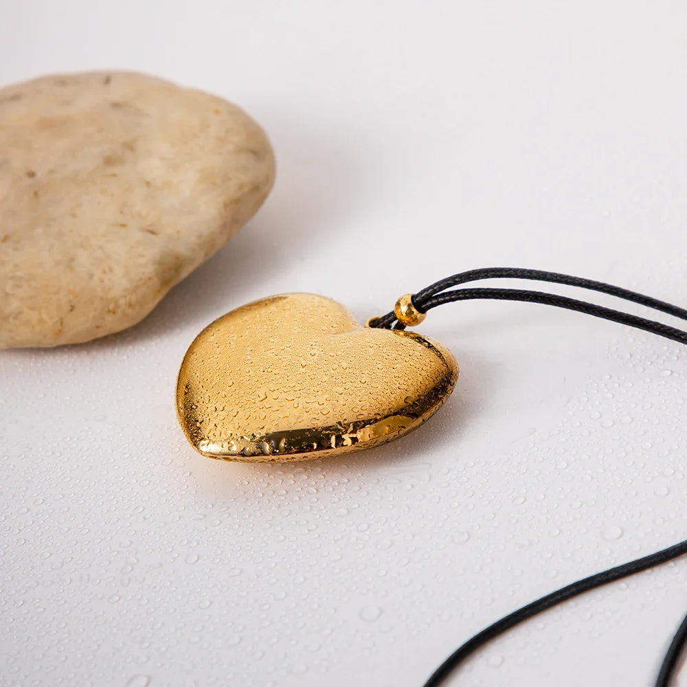 [AuraEcho]Ophelia Gold Heart Necklace