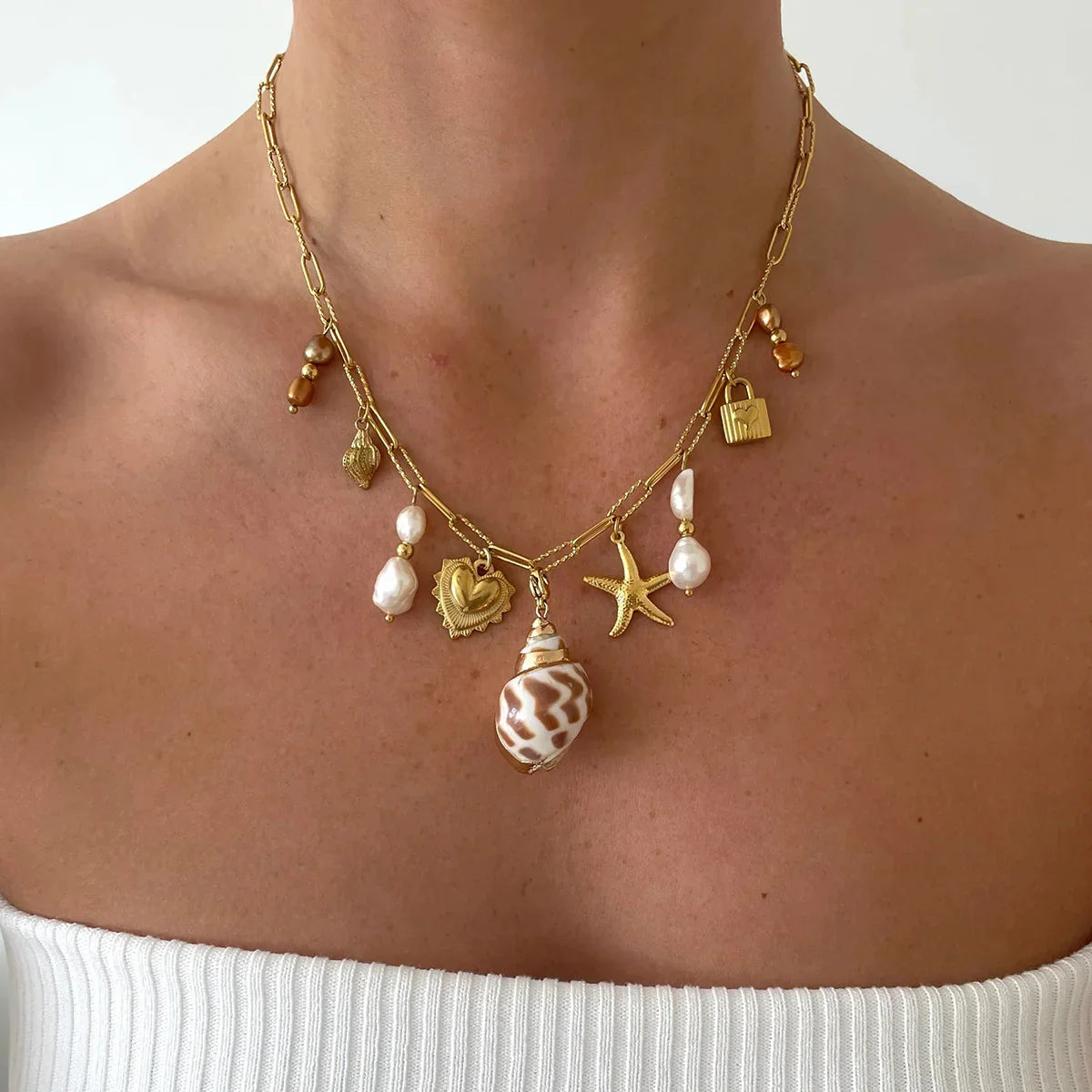 [AuraEcho]Pacific Freshwater Pearl Necklace