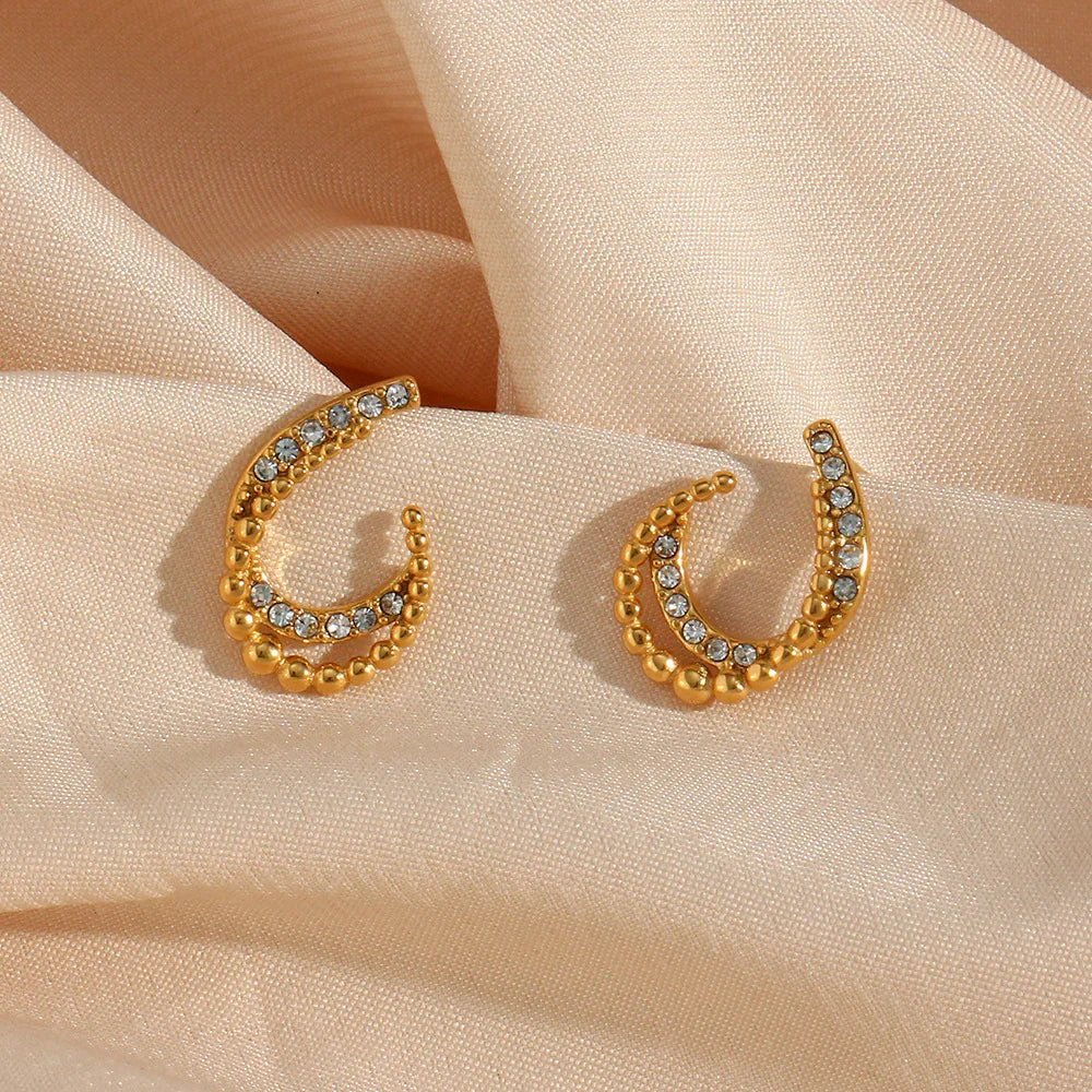 [AuraEcho]Nola Gold Earrings