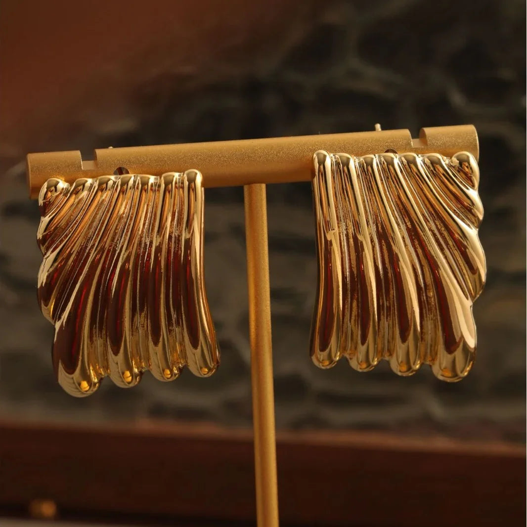 [AuraEcho]Alisa Gold Earrings
