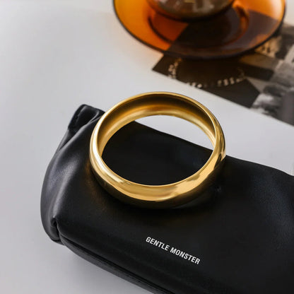 [AuraEcho]Maelis Smooth Gold Bangle