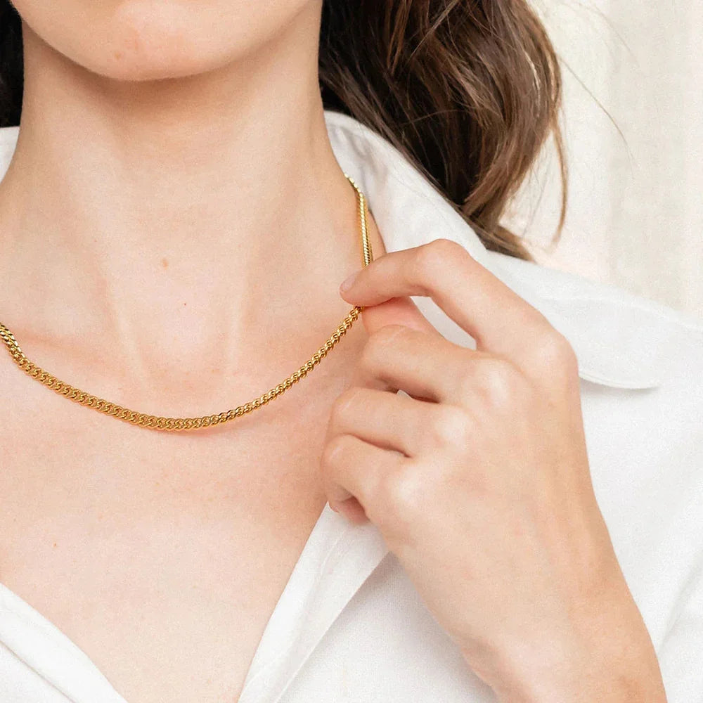 [AuraEcho]Avana Gold Chain Necklace