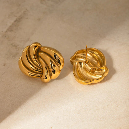 [AuraEcho]Floriana Gold Earrings