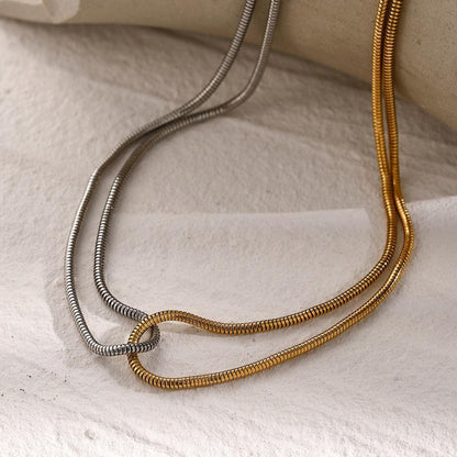 [AuraEcho]Talia Two Tone Necklace