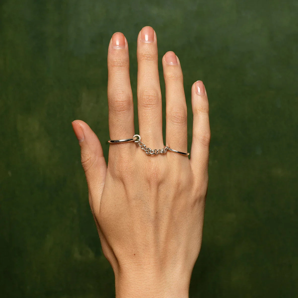 [AuraEcho]Bridget Chain Stacked Ring