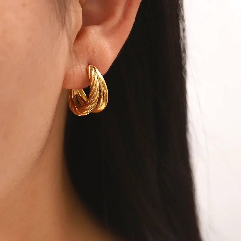[AuraEcho]Cecilia Layered Earrings