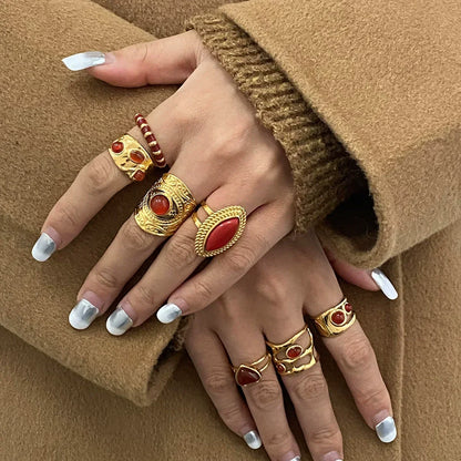 [AuraEcho]Heidi Marquise Gold Ring