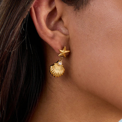 [AuraEcho]Bernadette Freshwater Pearl Earrings