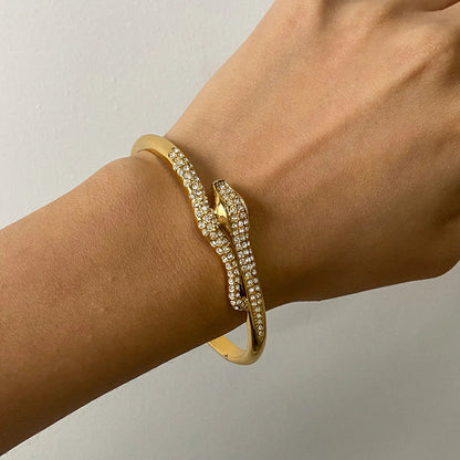 [AuraEcho]Rosalee Serpentine Diamond Bangle