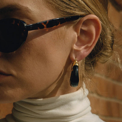 [AuraEcho]Leighton Chunky Enamel Hoops