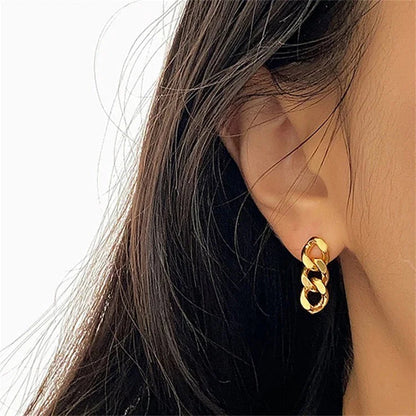 [AuraEcho]Giselle Gold Chain Earring