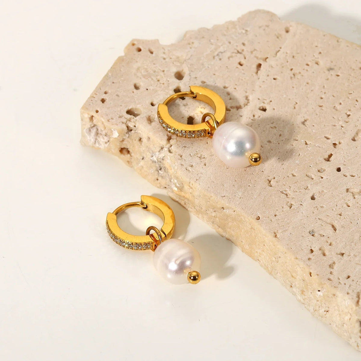 [AuraEcho]Sara Pearl Earrings